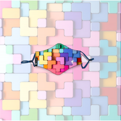 Mascarilla Lavable Tetris